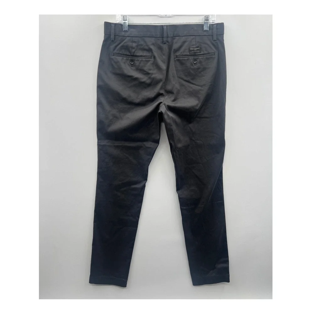Banana Republic Fulton‎ Chino Mens Pants 33x34 Dark Gray Tailoring Performance